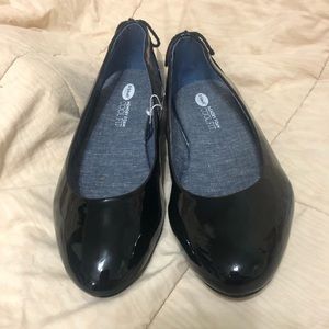 Dr. Scholl’s Gossip Patent Black Flats